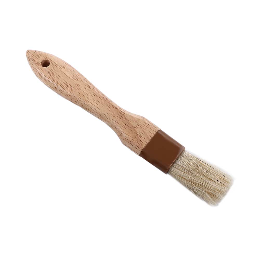 BBQ Baking Kitchen Boar Bristles Wooden Handle Sauce Baster Basting Brush Pastry Brush Marinade Tool