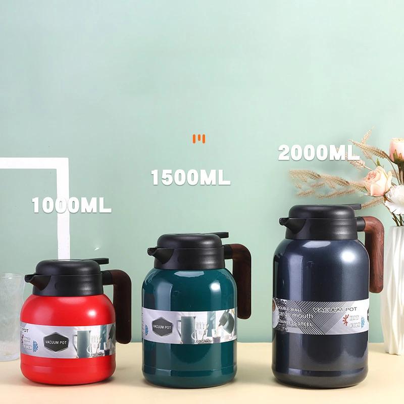 316 Stainless Steel Thermal Water Bottle, Simple Household Large Capacity Thermos, Coffee Kettle, Temperature Display, Vacuum Fl