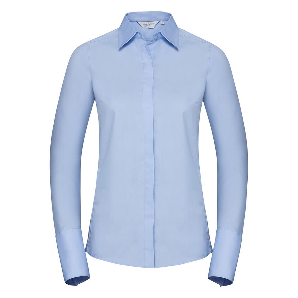 Russell Collection Womens/Ladies Ultimate Stretch Slim Long-Sleeved Shirt