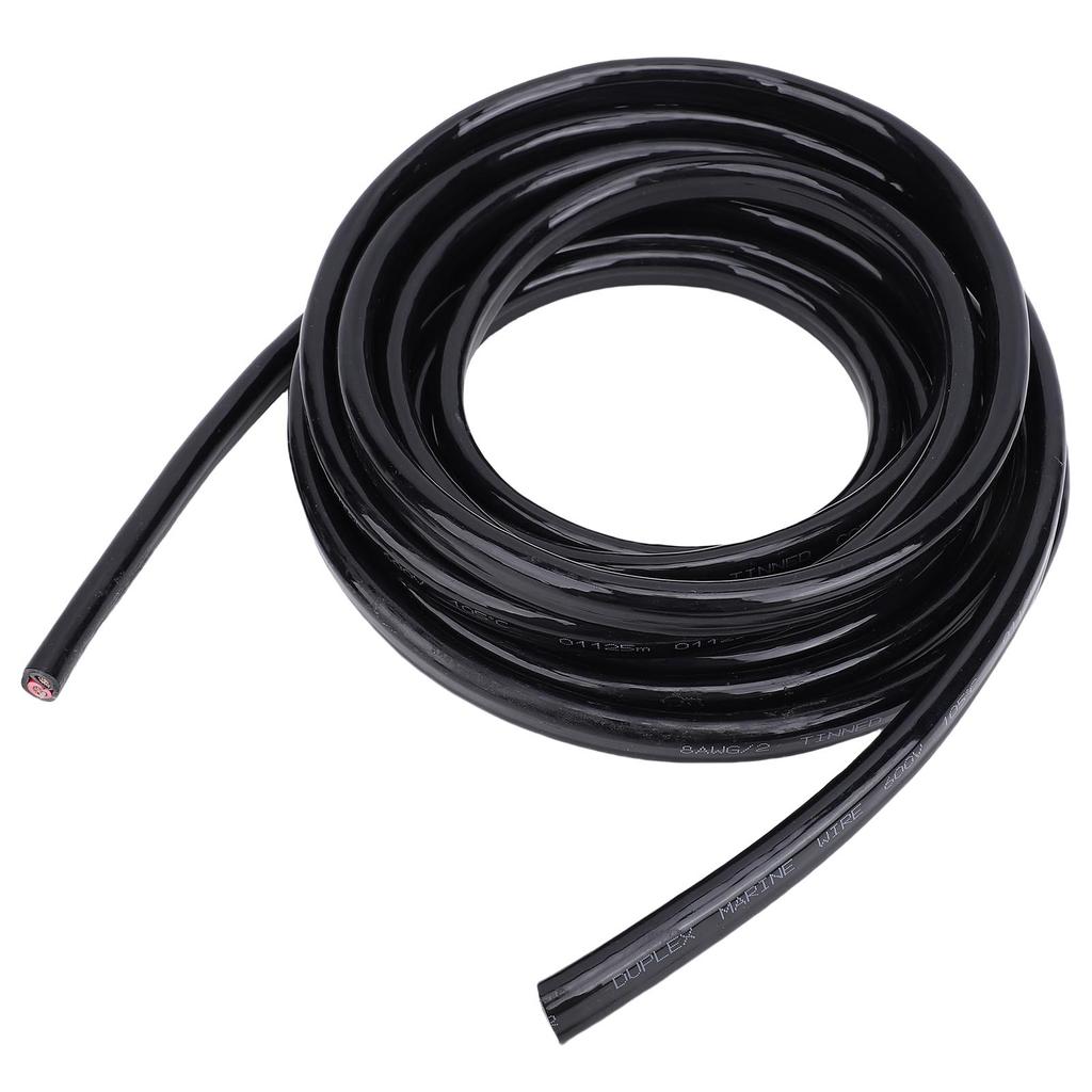 20ft 8 Gauge Marinekabel OFC PVC 2 Adern 8 AWG Isolierte Elektrische Stromleitung für Schiffe Yachten Autos
