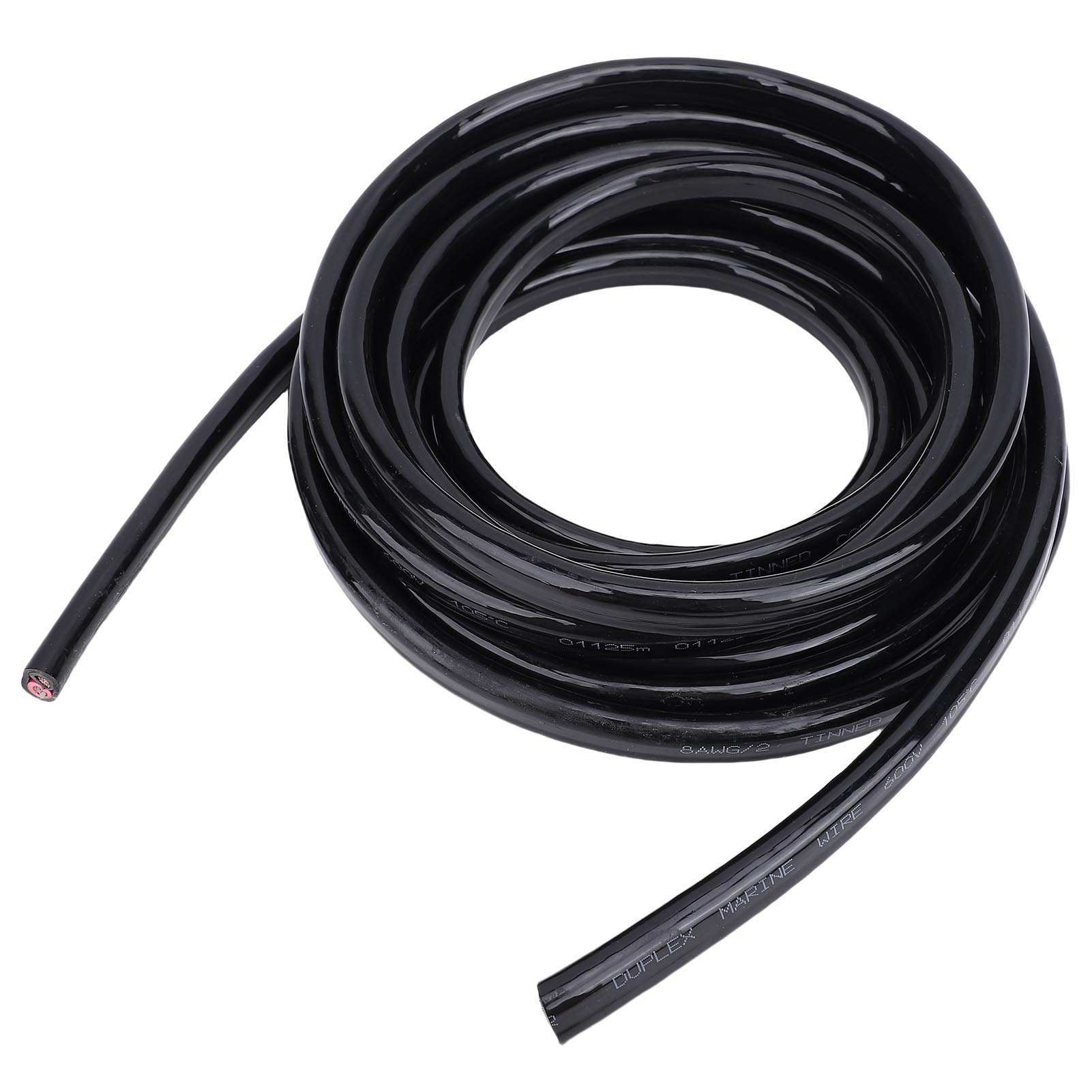 

20 футов 8 AWG Морской провод OFC ПВХ 2 жилы 8 AWG Изолированный электрический шнур питания для кораблей яхт автомобилей