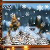 Decorative Window Film Christmas Tree Snowflake Static Sticker, Double-sided Cling Decal, PVC Decals Reusable Glass for Parties Holiday Clings