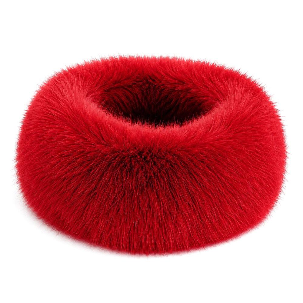 Soft Plush Texture Neck Scarf Solid Neck Wrap New Plush Neck Muffler Winter Accessory