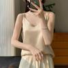 Women's Satin V-Neck Strappy Summer Camisole - Versatile & Stylish Sleeveless Top