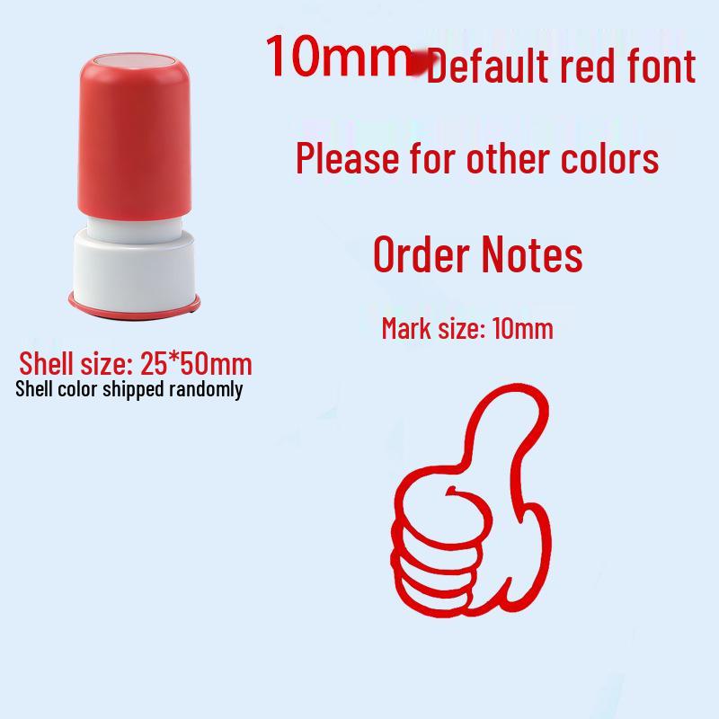 Children's Reward Stamp Set: Cartoon Teacher Small Red Flower Stamps for Kindergarten and Primary School