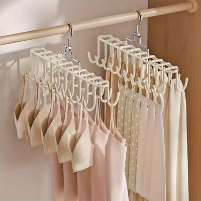 Stainless Steel Multi-Hook Clothes Hanger - Space-Saving Organizer,for Home,Dorm,Closet Storage,Holds Multiple Items Efficiently