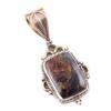 Pierre Pietersite Naturelle Argent Sterling Massif 925 Pendentif Bicolore 1.50" w3d22