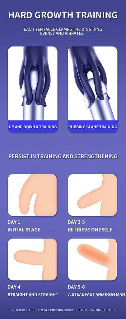 Octopus Massager Electric Male Masturbator Cup Silicone Adult Sex Toy for Men Training