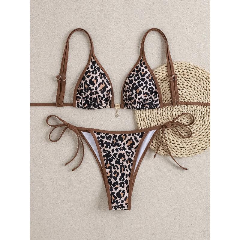 Women's Two Piece Bikini Set 2026 Sexy Triangle Push Up Swimsuit, Floral Print Bathing Suit Beach Swimwear