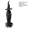 Halloween Tree Root Witch Statue Spooky Black Witch Figurine Resin