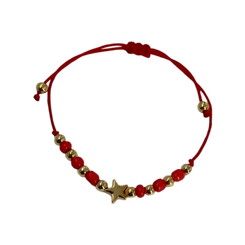 

Stylish Star Beaded Bracelet Trendy Beaded Jewelry Unique Woven Bracelets Present for Her Birthday Party Celebration