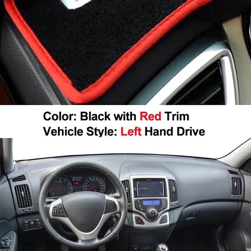Car Dashboard Cover DashMat Carpet Cape For Hyundai I30 Kombi Coupe I 2007 2008 2009 - 2012 Protector Rug Anti-UV Block Sun Ray