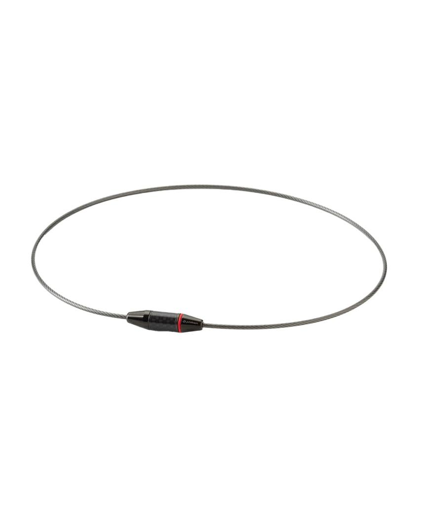 Phiten RAKUWA Necklace Wire EXTREME Carbon || Black, 50cm [Relieves Stiff Shoulders and Neck] [Made with Phiten's Advanced Metax Technology] Men's