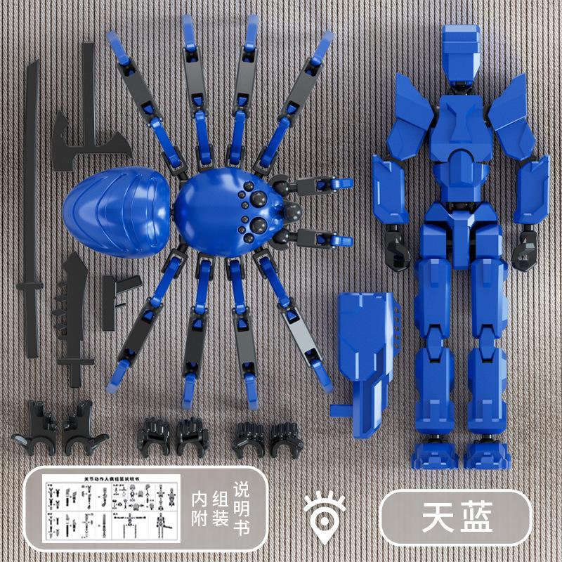 Mehrgelenkiger Beweglicher Roboter 3D-gedruckte Spinnenspielzeuge mit Saugfuß Modell Spielzeug Geschenk Weihnachten Dekompressionswerkzeug