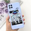 For Samsung Galaxy M22 M32 Case SM-M225F SM-M325F Cover Cute Cat Flower Soft Slim Bumper For Samsung M32 4G M 32 M 22 F22 Fundas