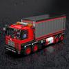 630PCS Red Container Truck Building Blocks City Mail Transport Vehicle Model Building Blocks Decoration Creative DIY Toys Gift