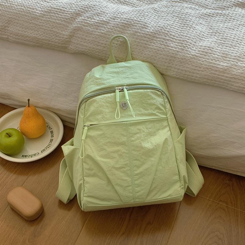 High Quality New Nylon Women Backpack Female Travel Bag Backpacks Schoolbag for Teenage Girls Solid Color Bookbag
