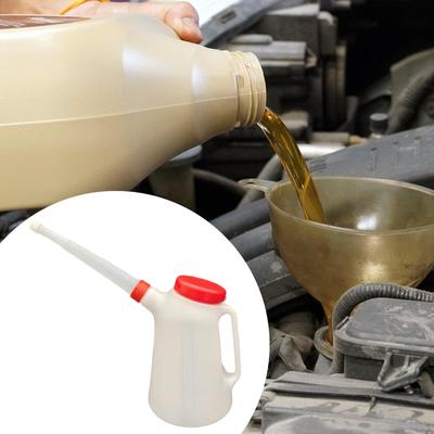 Oil Measuring Container Jug with Spout Automotive Dispenser for Car