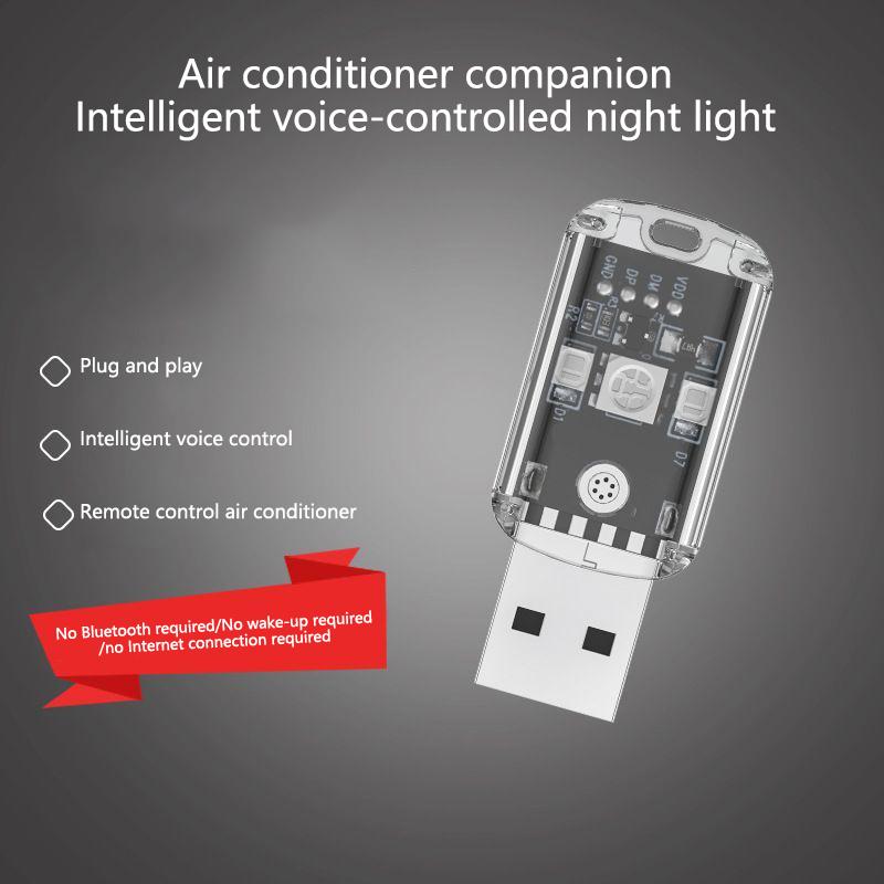 Voice Control Usb Led Book Lights 5V Power Colorful Switching Flicker-Free Input Usb Night Light