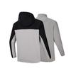 Anta Comfortable Casual Color Block Logo Zip-Up Hoodie Jacket Men Jackets Ash-Gray Basic-Black 952447601-3