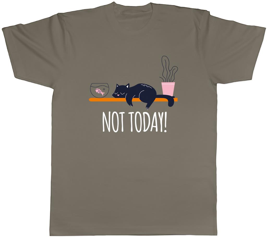 Funny Sleeping Cat Unisexs TShirt Not Today Lazy Tired Unisex Tee Gift