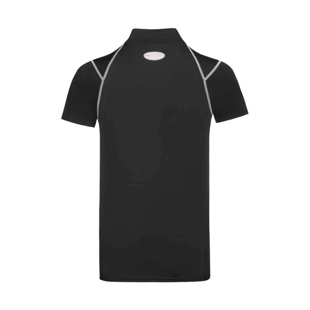 Under Armour HeatGear® Elite Training Fitness Running Compression Half High Neck Short Sleeve T-Shirt Men Tops Deep-Black 6015383-009