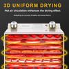 18 Layers Food Dehydrator Food Dried Fruit Machine Air Drying Machine for Meat Fruit Mushrooms Beef Pet Food