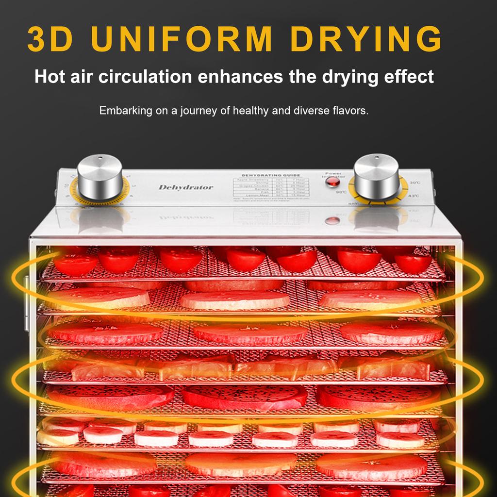18 Layers Food Dehydrator Food Dried Fruit Machine Air Drying Machine for Meat Fruit Mushrooms Beef Pet Food