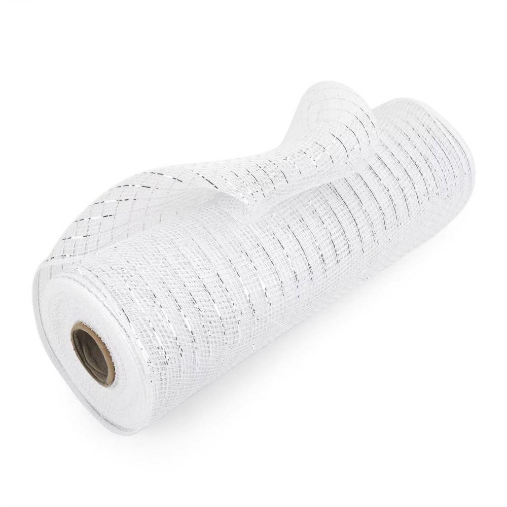 Shiny Christmas Decoration Mesh Ribbon 26cm Christmas Wrapping Ribbon  Gift Package