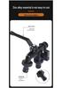 Black-Plated Zinc Alloy Double Outlet Garden Faucet