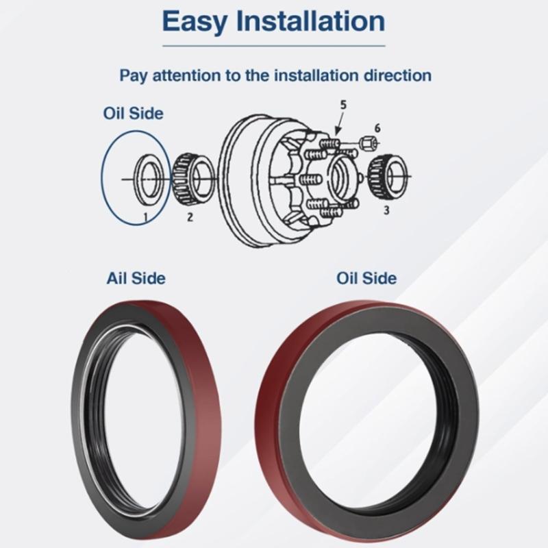Advanced Trailer Shaft Seal Environmentally Friendly Rubber Reinforced Shaft Shaft Oil Seal Weatherproof for 10K