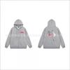 Hooded Zip-Up Sweatshirt Men Women Letter Print Loose Fit Casual Streetwear