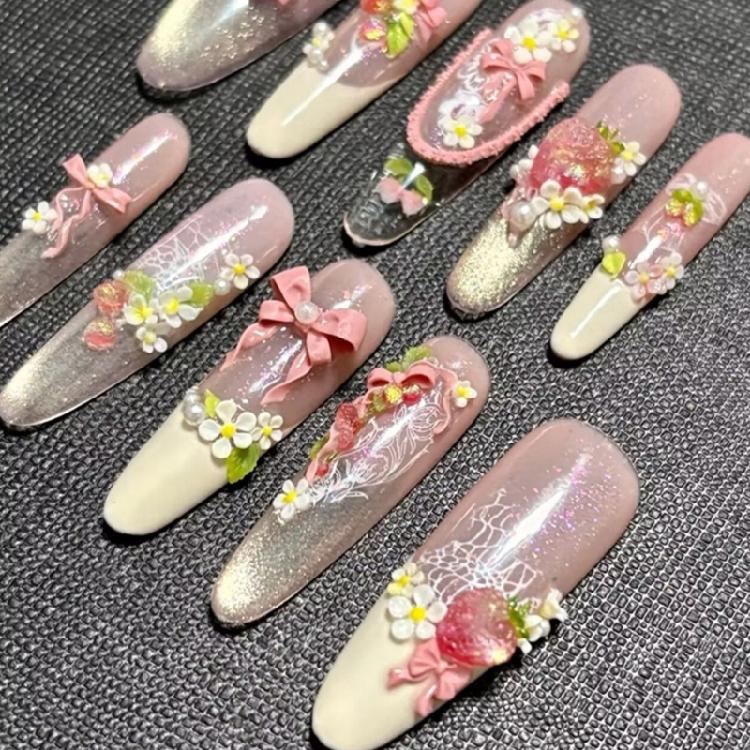 Professionelle Nagelschimmel Silikonstempel mit realistischem Blumenspitzen-Mehrzweck-Bastelwerkzeug für Schönheitsprojekte