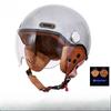Carbon Brazing Three-Quarter Helmet Men And Women Winter Warm Retro Cruise Helmet Electric Motorcycle 3C Certified Half Helmet