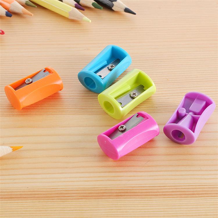 Waist-Shaped Mini Plastic Pencil Sharpener - Single Hole, Free Shipping