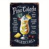 Vintage Metal Sign/Wall Decor for Kitchen, Coffee, Bar, Cafe, Home Interior