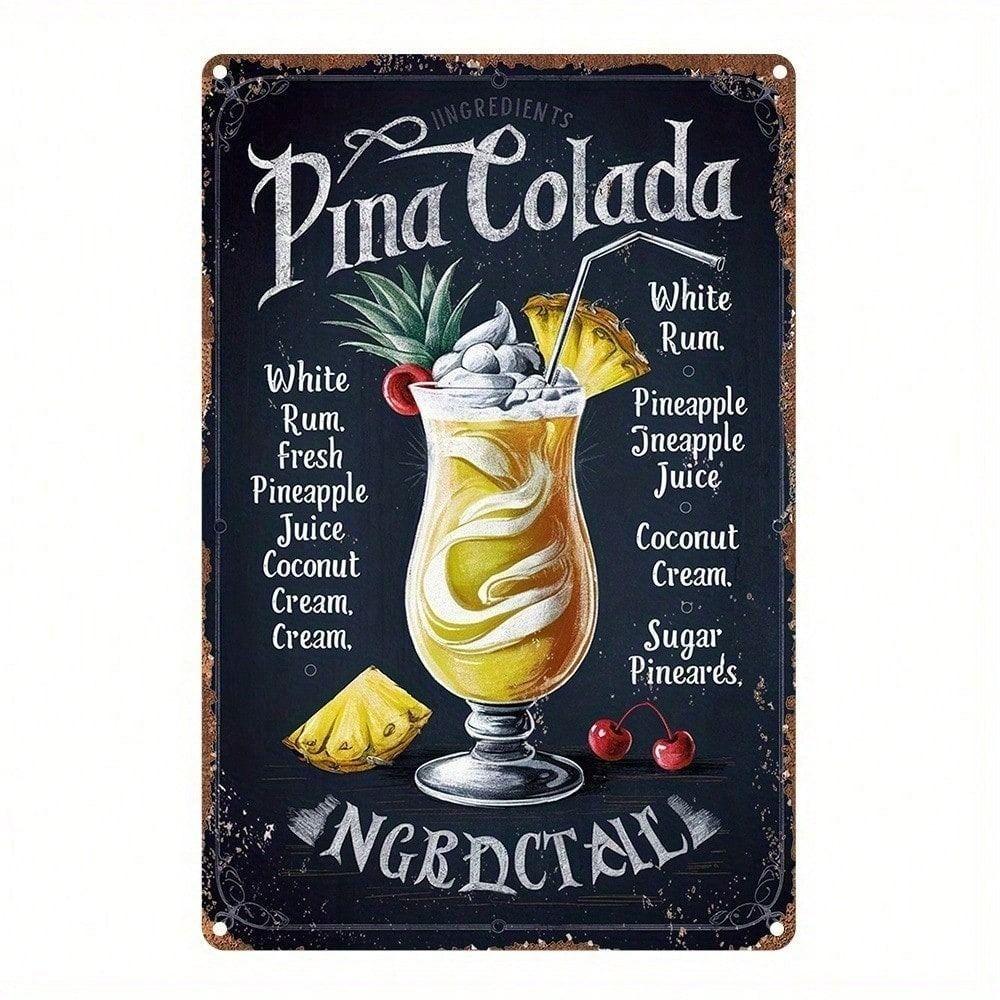Vintage Metal Sign/Wall Decor for Kitchen, Coffee, Bar, Cafe, Home Interior