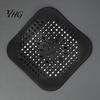 Anti Odor Drain Seal 2PCS Square Cover for Shower Floor, TPR Hair Catcher Filter Stopper, Detachable Deodorizer Pad Bathroom Kitchen And Laundry Room
