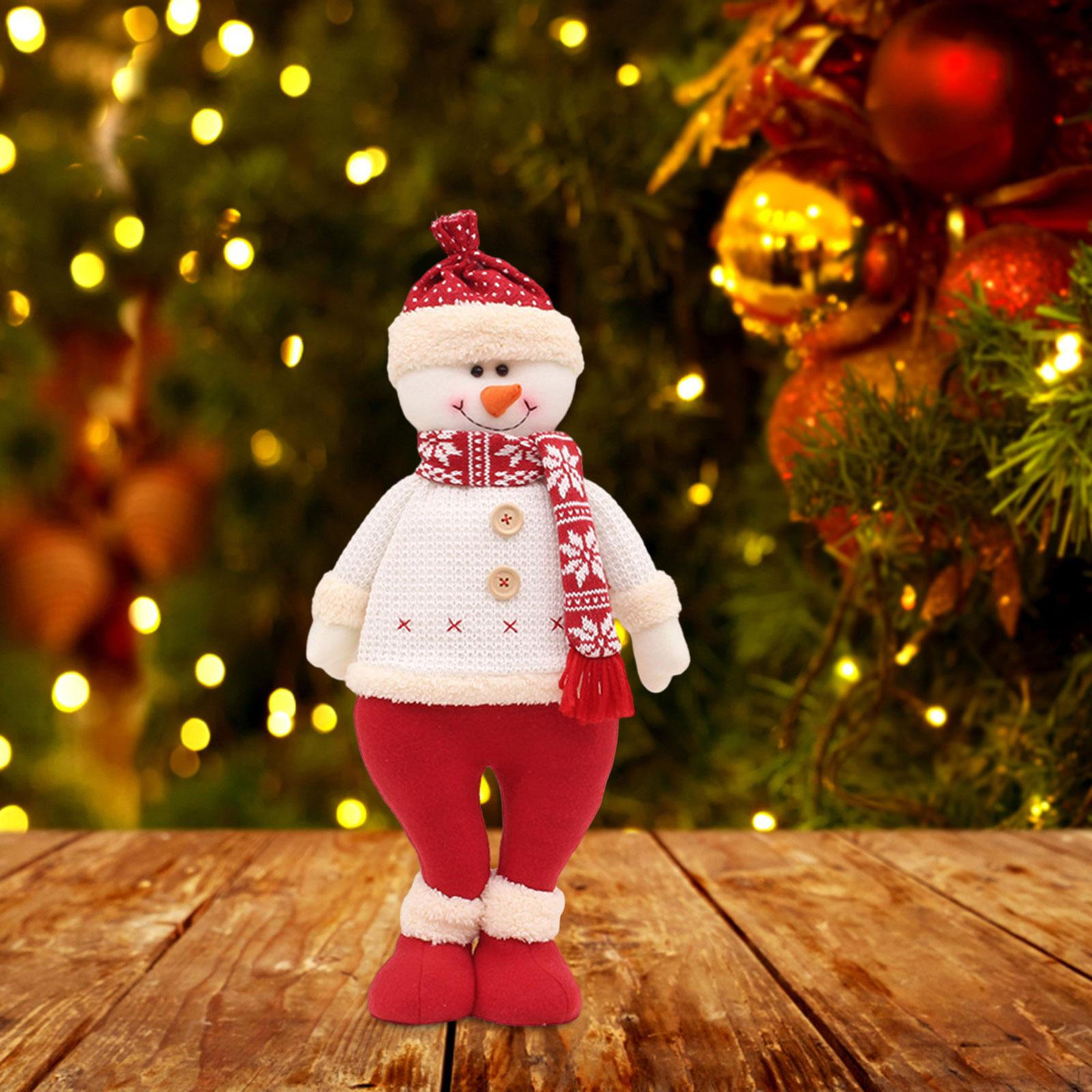 Christmas Collectible Figurines Doll Figurine Adorable Figure Decoration for Snowman