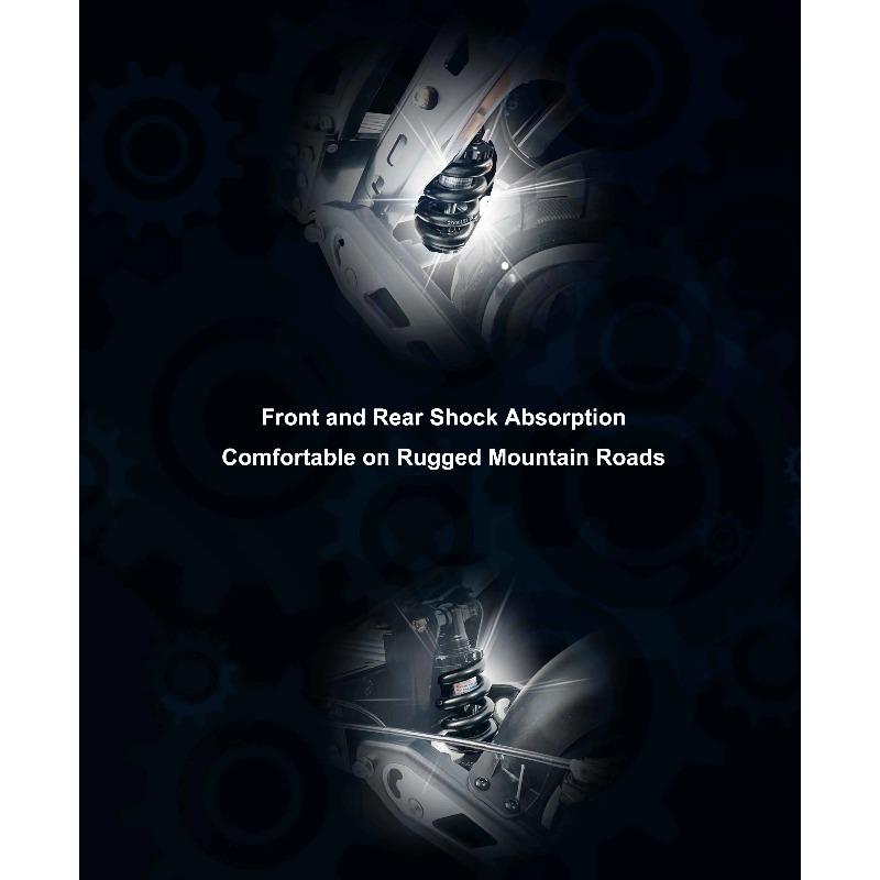 DT10 E-Scooters Peak 1400W Motor 48V 15.6AH  Battery Dual Suspension Electric Scooter 10-Inch Tire Fold Off-Road Scooters Electric