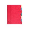 Exacompta nature future trieur 7 positions a4 à onglets couleurs assorties