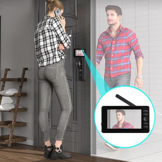 Wireless Smart Doorbell with Camera 1080P Video & Night Vision Doorbell 120 Degrees Wide