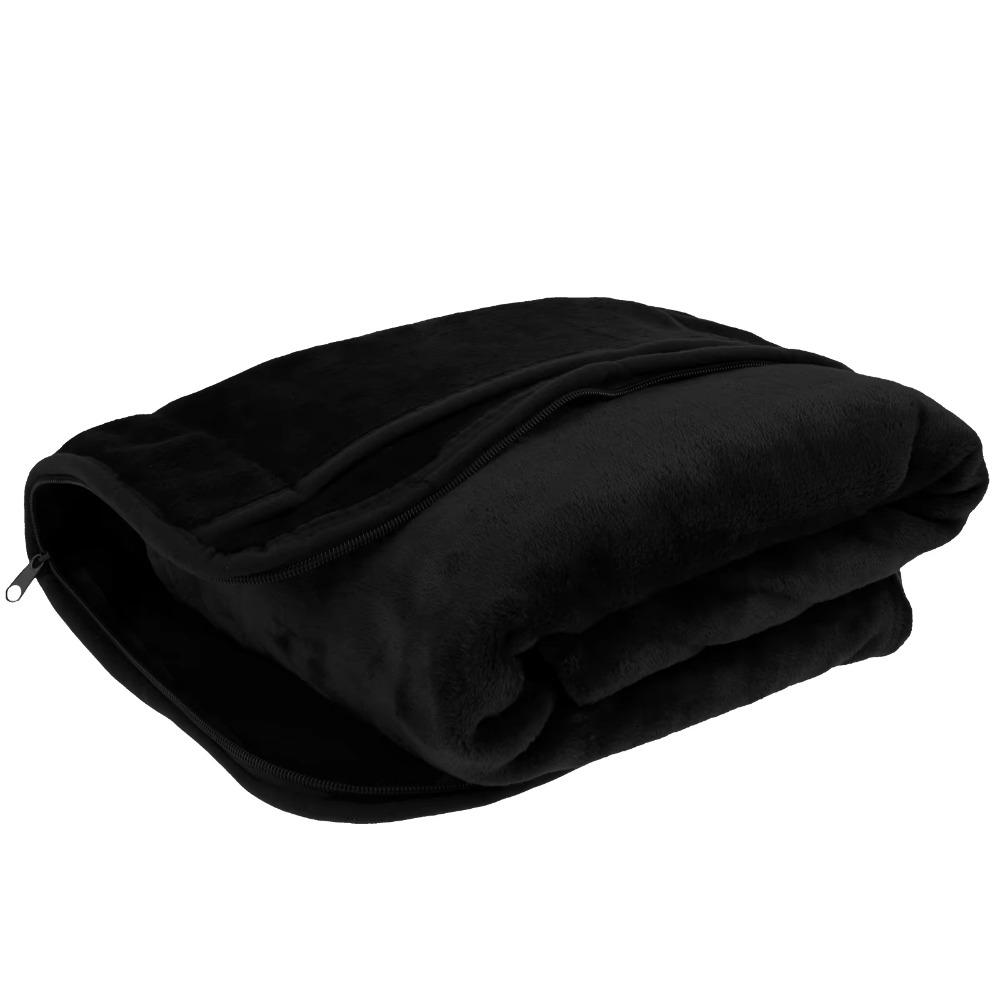 Warm Travel Pillow and Blanket Set Foldable Soft Throw Pillow Multifunctional Nap Quilt  Camping