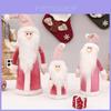 Christmas New Arrival Pink Knitted Hat Snowman Plush Toy Decoration