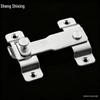 Extra Large Stainless Steel Sliding Door Lock with Right Angle Clasp for Bathroom