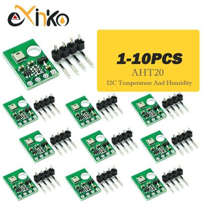 AHT20 I2C Temperature And Humidity Sensor Module High-precision Humidity Sensor Probe DHT11 AHT10 Upgraded Version For Arduino