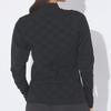 Marie Claire Women's Lightweight Block Check Mock Neck Knit 734724, Black