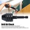 Black Hex Shank Chuck 1/4 Inch Drill Bit Chuck Tool Keyless Drill Chuck  Grinding Machine
