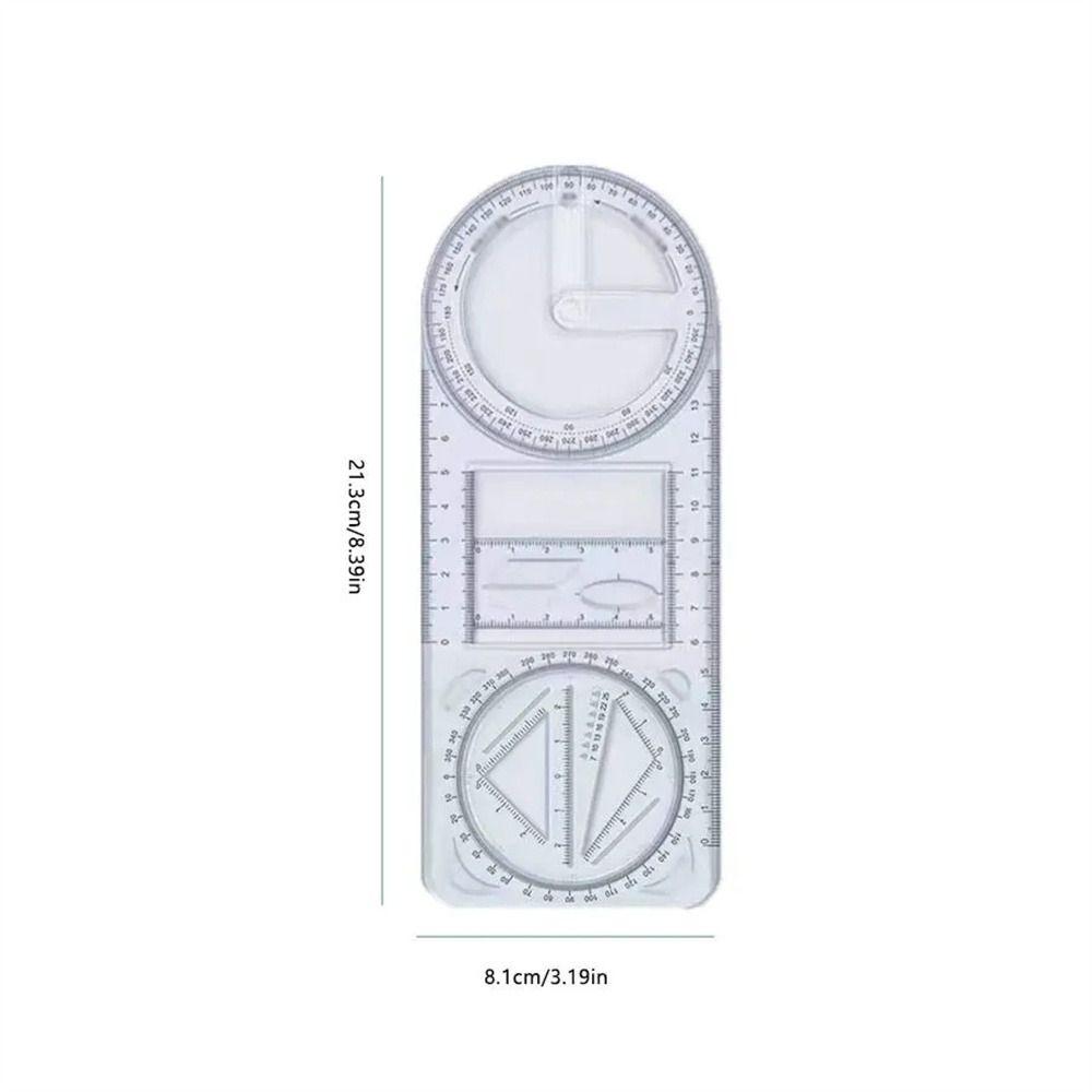 Ruler Straight Geometry Ruler Multifunctional Drawing Template Drawing Ruler  Children Student
