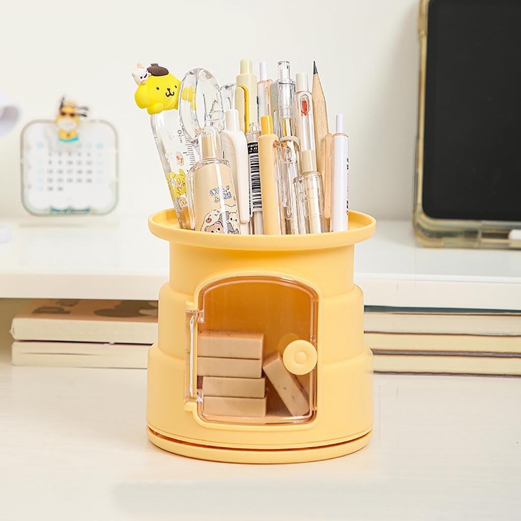 Pen Pencil Holder For Desk 360° Rotating Desk Organizers And Accessories Cute Pen Cup Pot For Office School Home